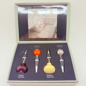 Mercedes Multi-Color Wine Bottle Stopper Set - Home Accents Rare